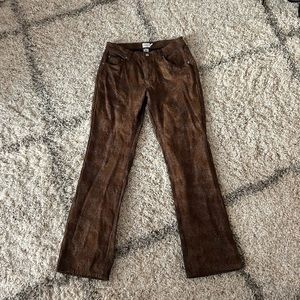 Vintage low rise animal print pants